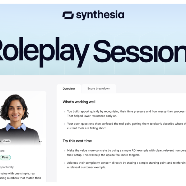 Synthesia’s AI coaching platform is transferring past movies into stay teaching