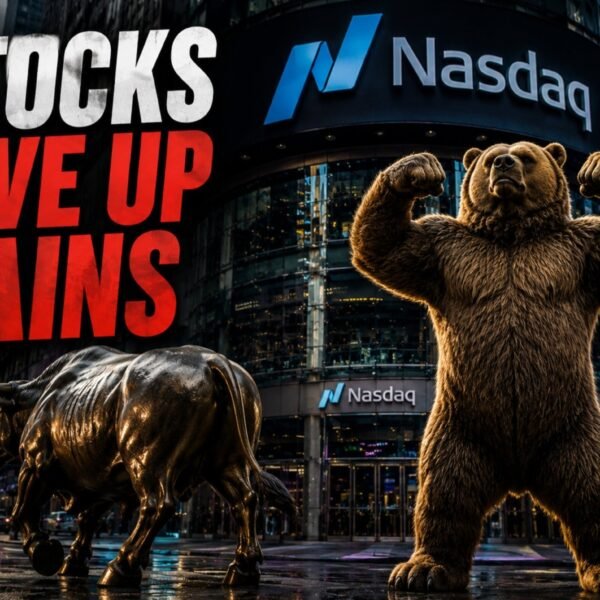 US shares hand over good points and now down on the day