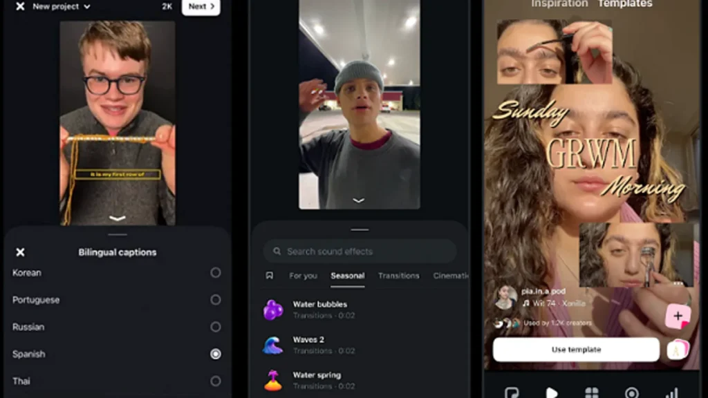 Edits app will get auto-translated bilingual captions