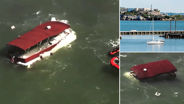 Multiple rescued from pontoon boat close to Alcatraz as search continues for…