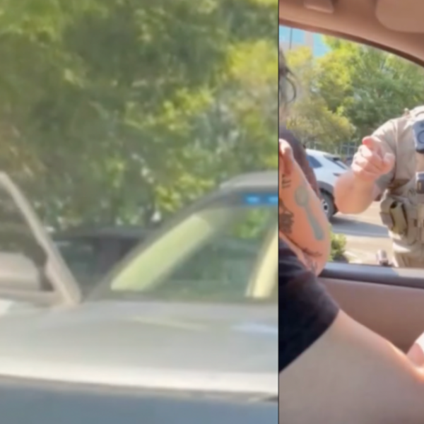 WILD: Woman BLOCKS ICE Agents, Gets Hit With Federal Warning — “Move&hellip;