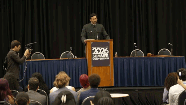 Hasan Piker wears a Mao-style swimsuit at College Democrats conference