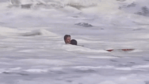 Teen lifeguard rescues youngster from harmful waves at Santa Cruz seashore