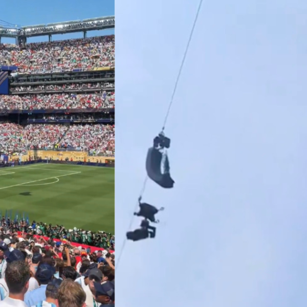 WATCH: Trump Does Marine One Flyover Before Attending FIFA Final Match in…