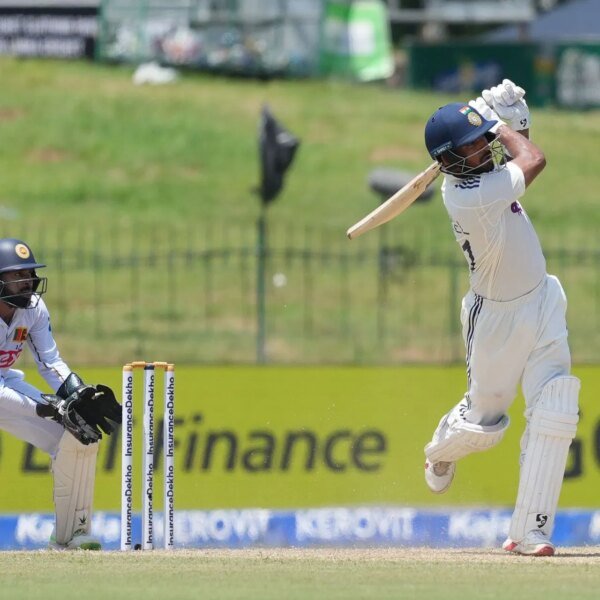 Dhruv Jurel smashes two sixes after getting his second hundred in SL…