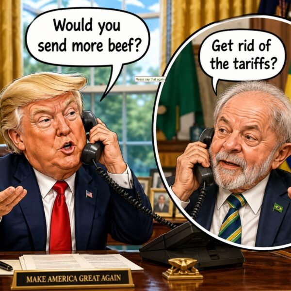Brazil’s Lula and US Pres. Trump held telephone name on Friday.