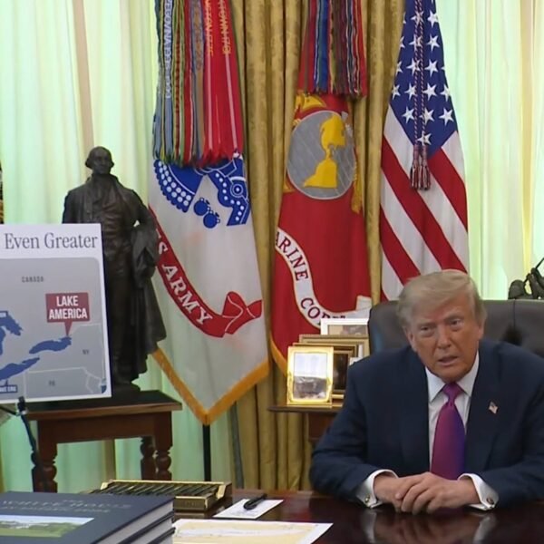 Trump indicators government order renaming Lake Ontario to Lake America