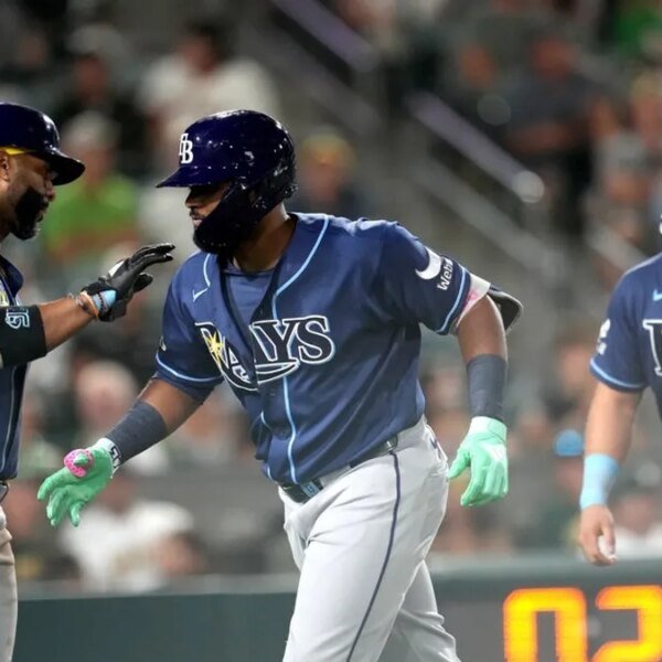 Rays rating 8 runs in eighth, stun A’s in seventh straight win