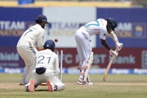 Manav Suthar completes maiden 10-wicket haul and wraps up 165-run win in SL vs IND 2026 1st Test [Watch]