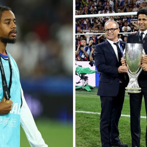 PSG chief Nasser Al-Khelaifi talks about Bradley Barcola exit amid Liverpool and…