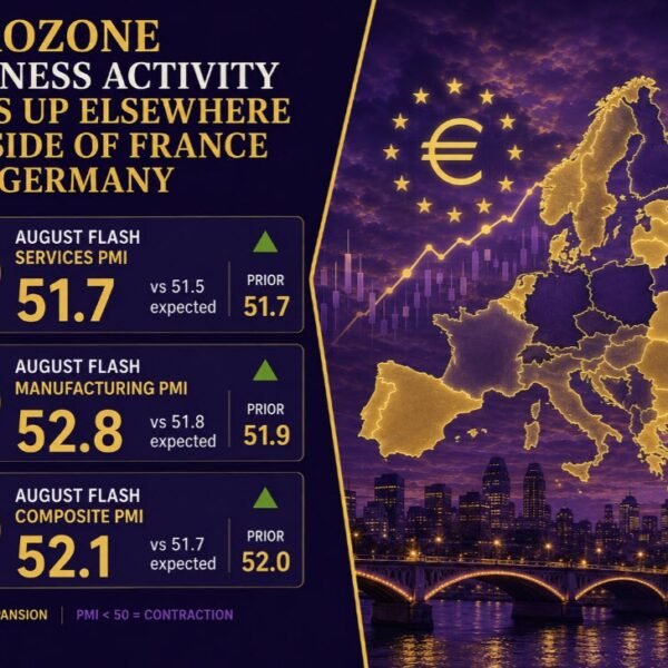 Euro space enterprise exercise sees additional decide up in August regardless of…