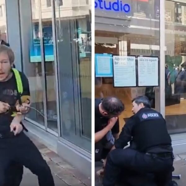 Graphic: UK Cop Tries to Arrest Man Who Bought Baseball Bat and…