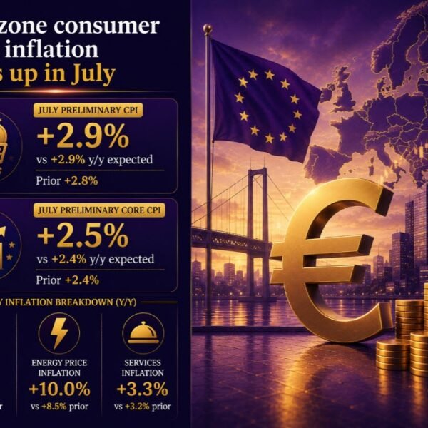 Euro space inflation nudges up in July, retains the strain on the…