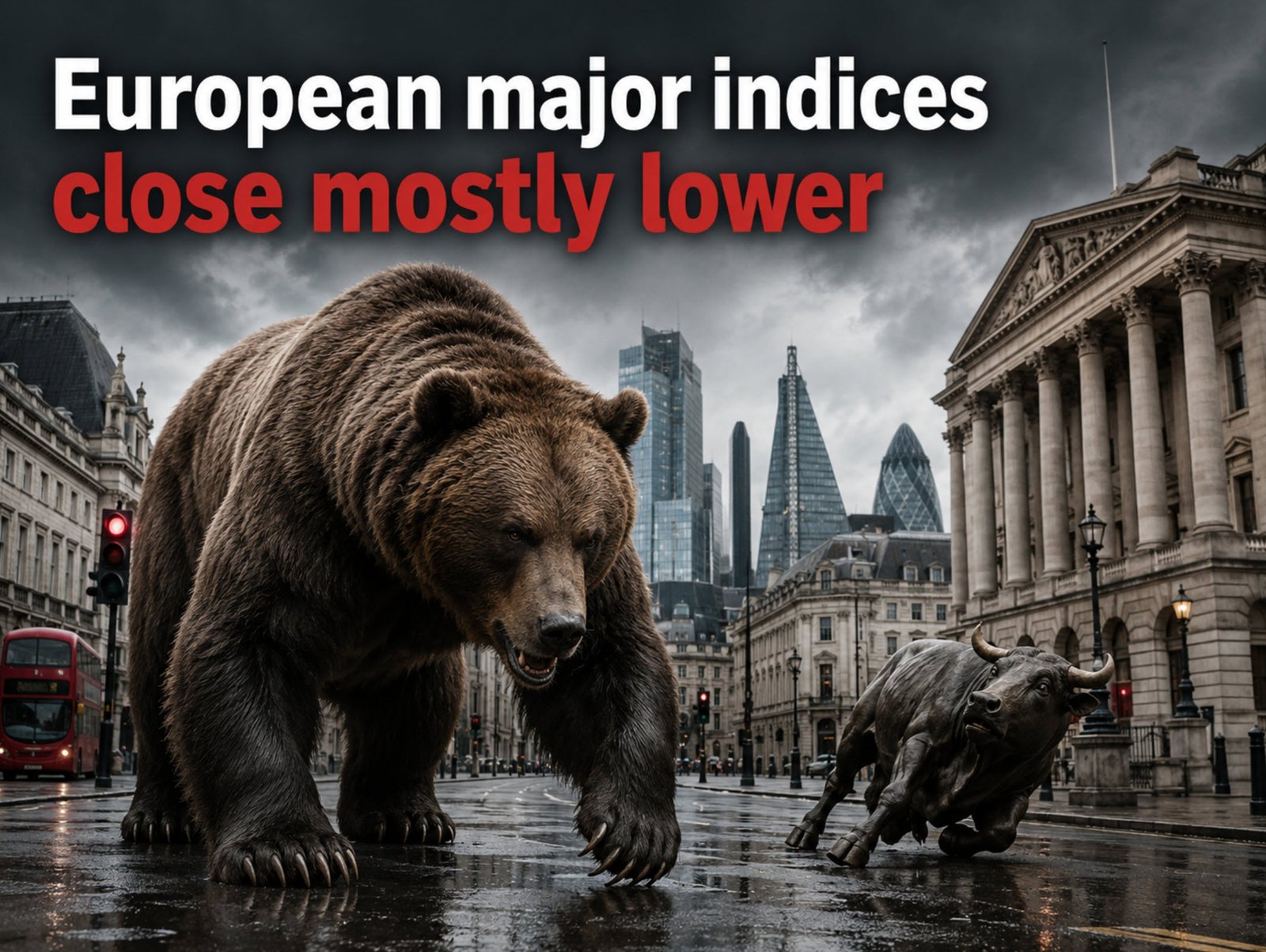 As London/European merchants head for the exit the key indices in Europe shut largely decrease