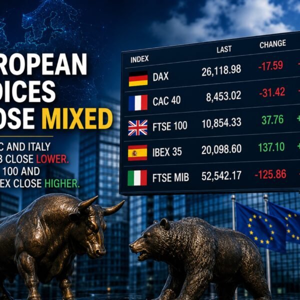 European shares shut combined; US tech shares lags