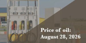 Current value of oil as of Aug. 28, 2026