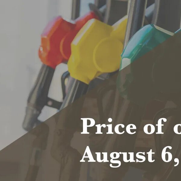Current worth of oil as of Aug. 6, 2026