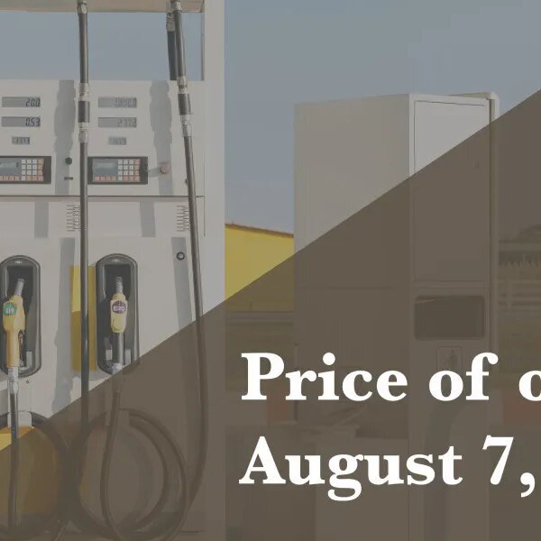Current worth of oil as of Aug. 7, 2026