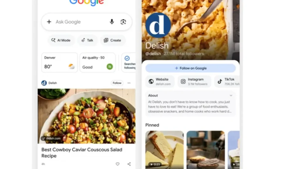 Google lowers search profile necessities