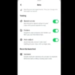 Meta provides extra experimental Edits options to its beta tab