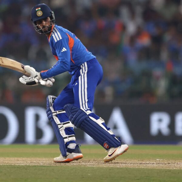 Tilak Varma hits Team India teammate for 4 to deliver up century&hellip;