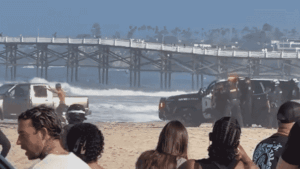 Pacific Beach reckless driver arrested after police chase onto the sand
