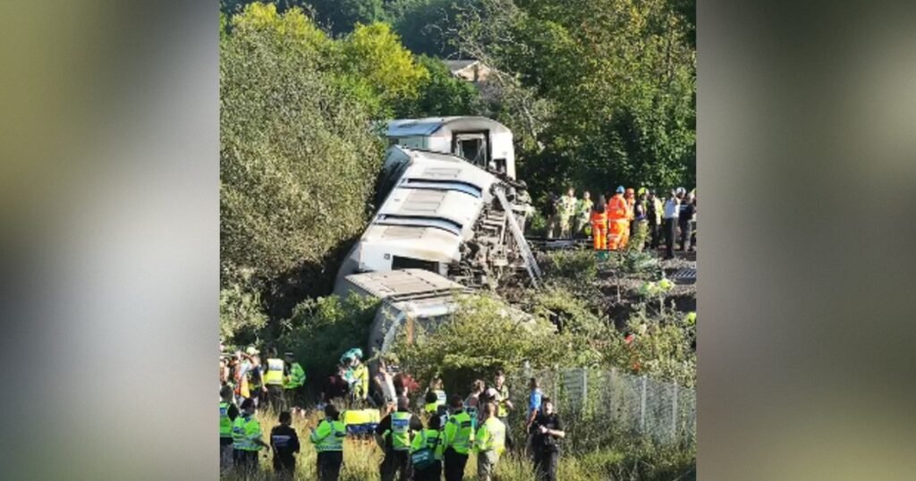 UK Emergency Services Working on Site of Train Derailment in Essex – Major Incident Declared – 11 People Injured
