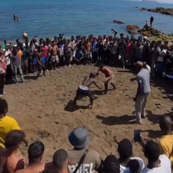 WATCH: Invaders Turn Ceuta Beach right into a Slum With Shacks Made…