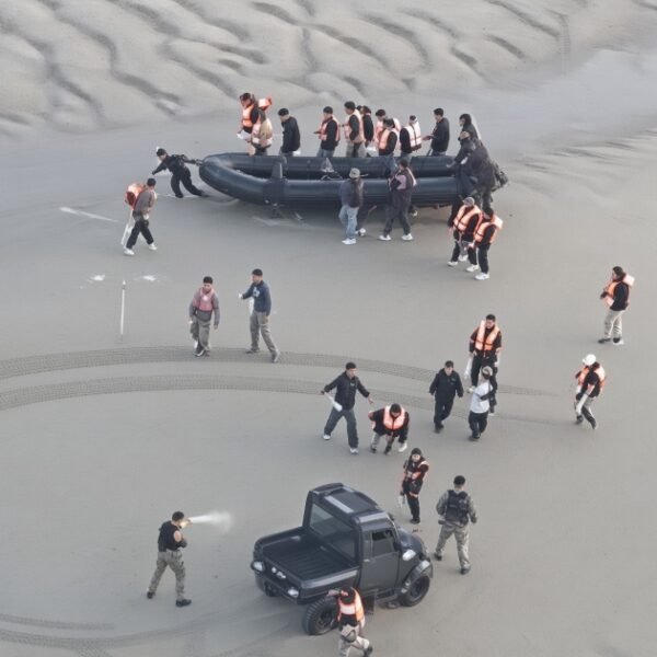 WATCH: French Police Attacked by Illegals as They Intercept Inflatable Boat Trying…