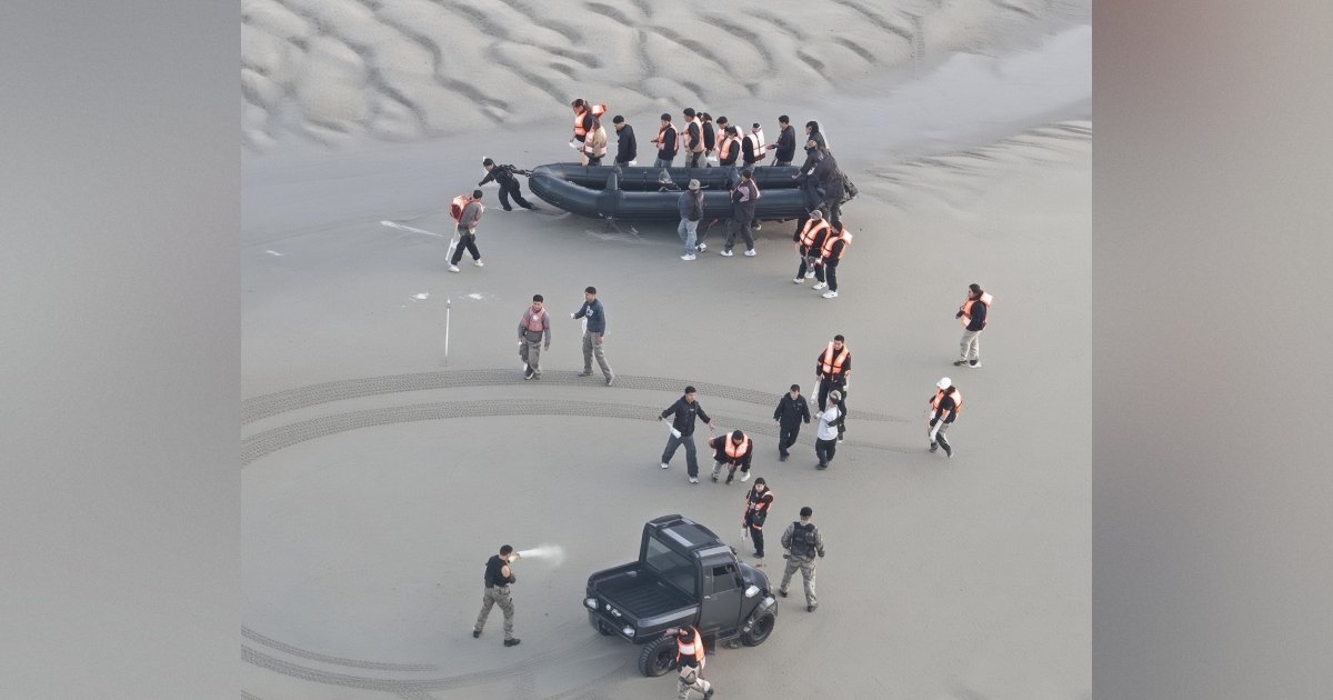 WATCH: French Police Attacked by Illegals as They Intercept Inflatable Boat Trying to Cross the Channel Into the UK