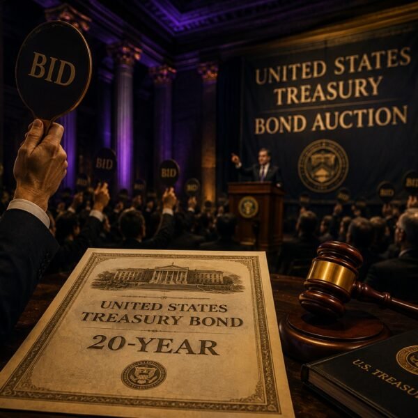 US Treasury auctions off $18 billion of 20-year bonds at a excessive…