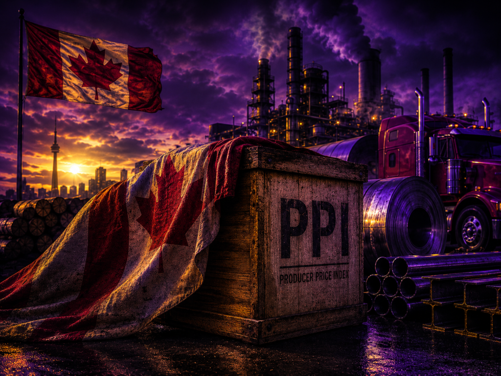 Canada July PPI +0.6% vs -0.5% anticipated
