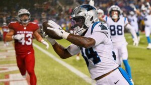 Panthers rookie Haynes King wins Hall of Fame sport with late TD run