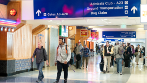 Dallas airport so as to add Muslim washing stations to restrooms to stop slippery flooring
