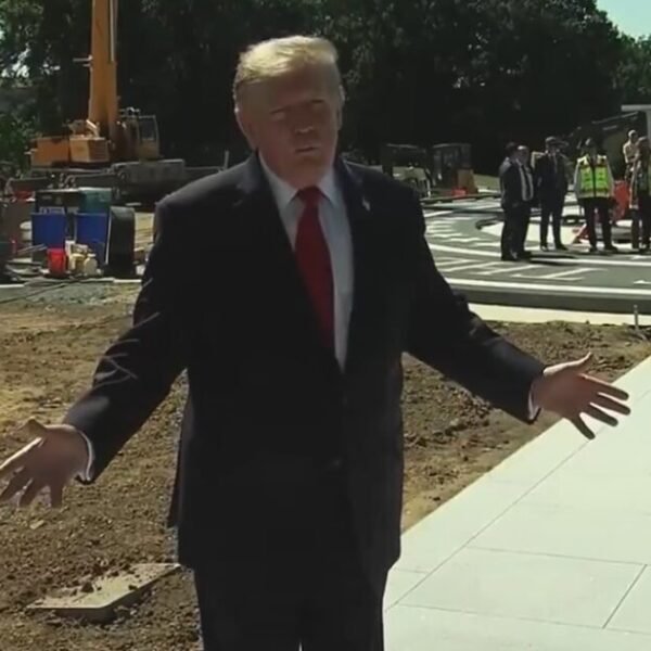 President Trump Surprises Reporters, Gives Them Personal Tour of White House Renovations,…