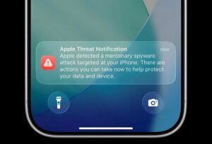 If Apple sends you a push notification alerting you to a spy ware assault, take it critically