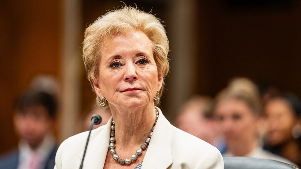 Linda McMahon vows to crack down on lecturers for sexual misconduct