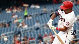 Nationals’ Daylen Lile out to proceed scorching streak in matchup vs. Braves