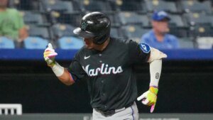 Javier Sanoja, Marlins overcome gradual begin to greatest Royals