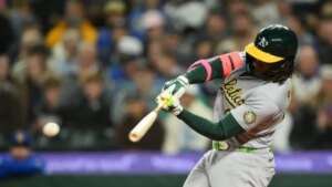 Athletics pitchers rack up 18 strikeouts in win over Mariners