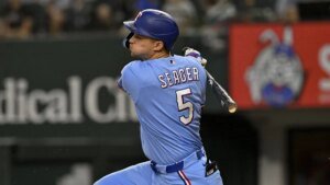 Jake Burger, Corey Seager information Rangers previous Rays for collection cut up