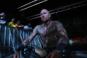 “I love you, Andy” – Aleister Black breaks down into tears remembering late former AEW star