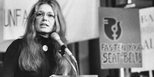 Gloria Steinem opened the door. Now ladies want a seat on the desk.