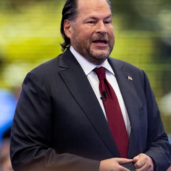 Salesforce’s Marc Benioff to AI business: Regulate yourselves or get sued