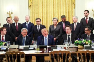 Pledge signed by President Trump and high AI leaders misspells the United States