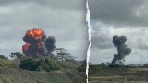 RAF pilots eject from Hawk T2 earlier than fiery coaching jet crash in Wales