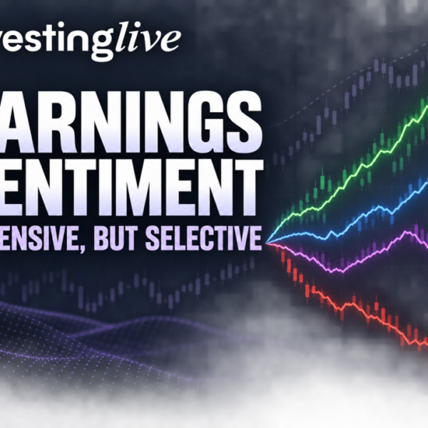Stock market earnings sentiment immediately at investingLive.com