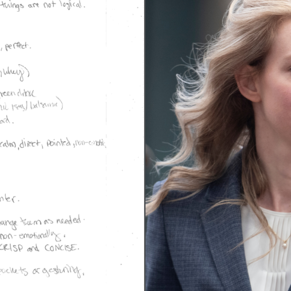 Elizabeth Holmes’ handwritten be aware says loads about how she believed she…