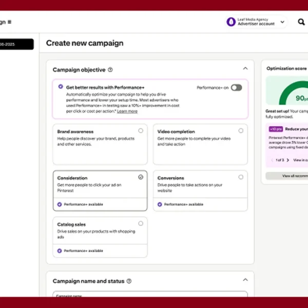 Pinterest affords predictive optimization for Performance+