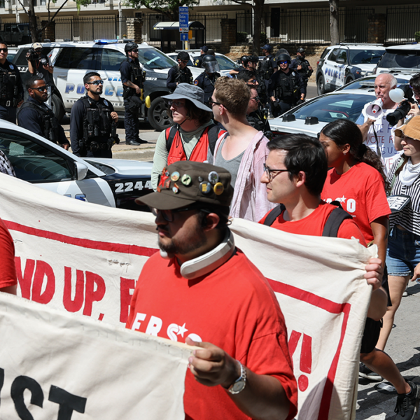 Dallas protest attracts 300 Democrats rallying towards Trump and the GOP